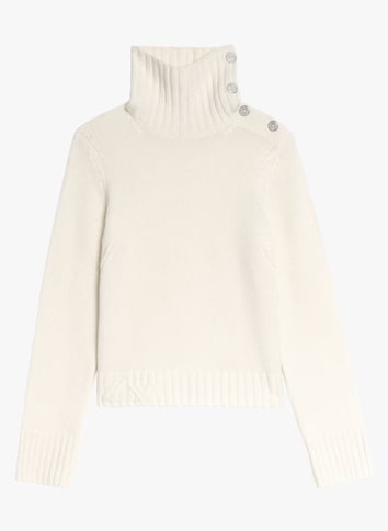 Pull col montant en cachemire ZADIG&VOLTAIRE Beige